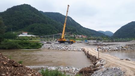 Gradnja kolesarske brvi in kolesarske steze 1